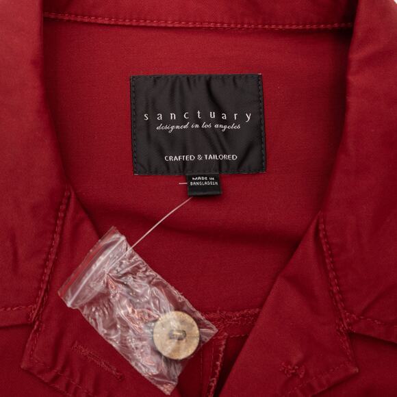 Sanctuary Wine Basic Utility Jacket Size Large - Picture 8 of 11